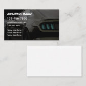 Cartes de visite thème voiture cool (Devant / Derrière)