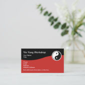 Cartes de visite thème Yin Yang (Debout devant)