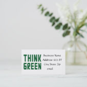 Cartes de visite Think Green (Debout devant)