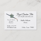Cartes de visite Tiara ARTISTE (Devant)