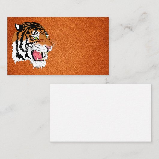 Cartes de visite tigres (Devant / Derrière)