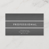 Cartes de visite titaniques en métal de chrome (Dos)