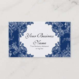 Cartes de visite - Toile Damask Swirl Floral Baroq