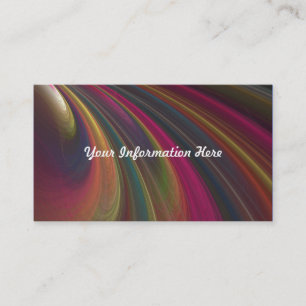 Cartes de visite Tourbillon Arc-en-ciel Abstrait