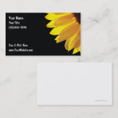 Cartes de visite Tournesol (Devant / Derrière)