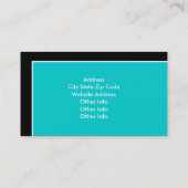 Cartes de visite tout simplement élégants (Dos)