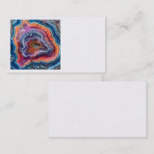 Cartes de visite tranche d'agate (Devant / Derrière)