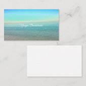 Cartes de visite tranquilles de Reiki de yoga (Devant / Derrière)