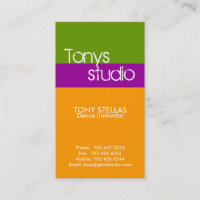 Cartes de visite - trio moderne