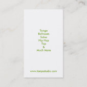 Cartes de visite - trio moderne (Dos)