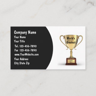Cartes de visite Trophée