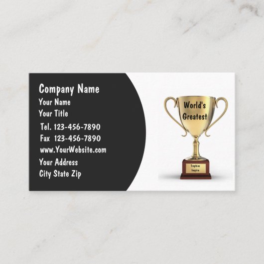 Cartes de visite Trophée (Devant)