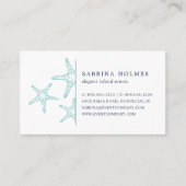 Cartes de visite Tropical Starfish | Aqua (Devant)