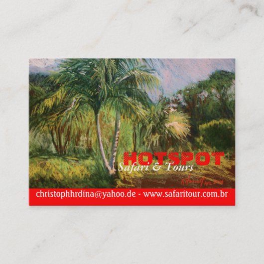 Cartes de visite tropicaux (Devant)