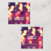 Cartes de visite troubles de lumières (Devant / Derrière)