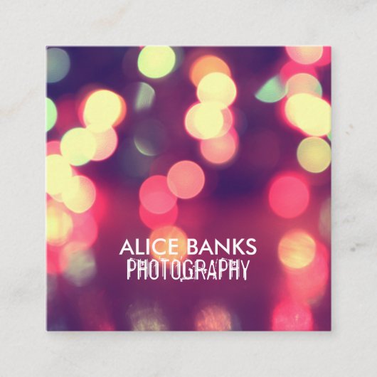 Cartes de visite troubles de lumières (Devant)