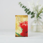 Cartes de visite Tulipes Orange (Debout devant)