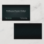 Cartes de visite turquoise Armani (Devant / Derrière)