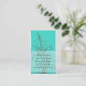 Cartes de visite Turquoise Swirls (Debout devant)