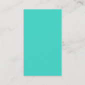 Cartes de visite Turquoise Swirls (Dos)