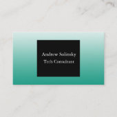 Cartes de visite turquoises (Devant)