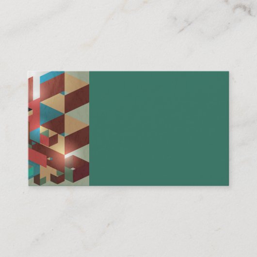 Cartes de visite turquoises (Devant)