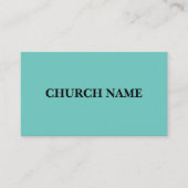 Cartes de visite Turquoises et noirs (Devant)