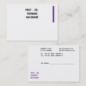 Cartes de visite typo (Devant / Derrière)