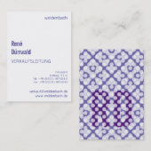 Cartes de visite typographiques (Devant / Derrière)