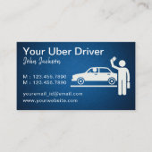 Cartes de visite Uber Driver indépendants Classy (Devant)