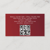 Cartes de visite Uber personnalisés (Dos)