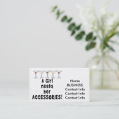 CARTES DE VISITE - UNE FILLE A BESOIN DE SES (Debout devant)