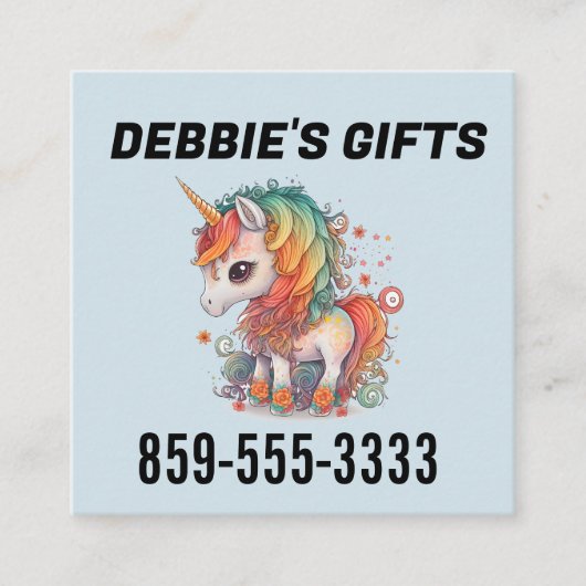 CARTES DE VISITE UNICORN SQUARE (Devant)
