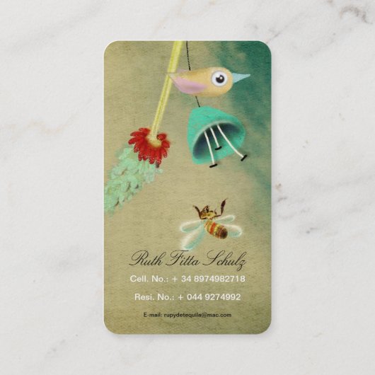 Cartes de visite uniques (Dos)