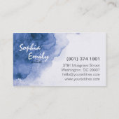 Cartes de visite uniques d'aquarelle (Dos)