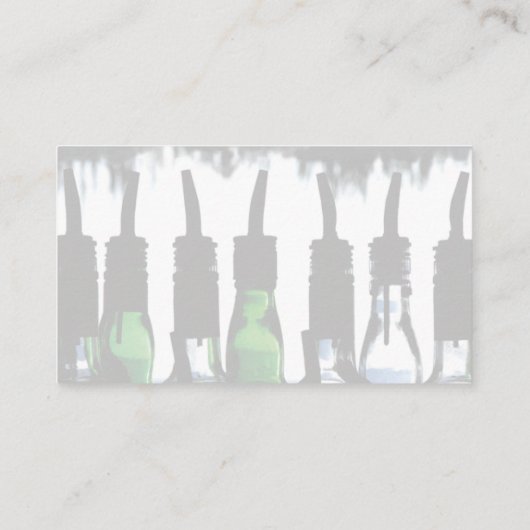 Cartes de visite uniques de conception de barman (Dos)