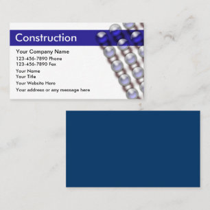 Cartes de visite uniques de construction moderne