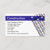 Cartes de visite uniques de construction moderne (Devant)
