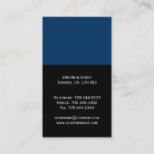 Cartes de visite uniques de monogramme (Dos)