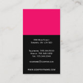 Cartes de visite uniques de monogramme (Dos)