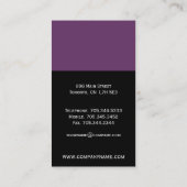 Cartes de visite uniques de monogramme (Dos)