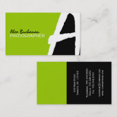 Cartes de visite uniques de monogramme (Devant / Derrière)