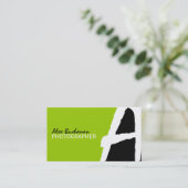 Cartes de visite uniques de monogramme (Debout devant)
