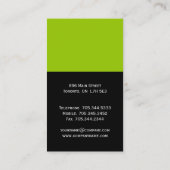 Cartes de visite uniques de monogramme (Dos)