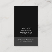 Cartes de visite uniques de monogramme (Dos)