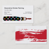 Cartes de visite uniques de peintre (Devant / Derrière)