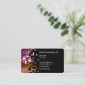 Cartes de visite uniques de technologie (Debout devant)