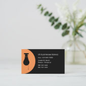 Cartes de visite uniques d'électricien (Debout devant)