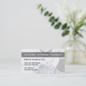 Cartes de visite uniques d'optométriste (Debout devant)