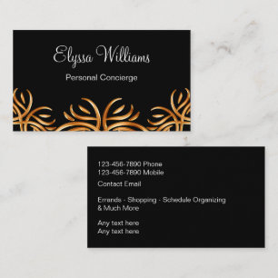 Cartes de visite uniques et classe pour Concierge